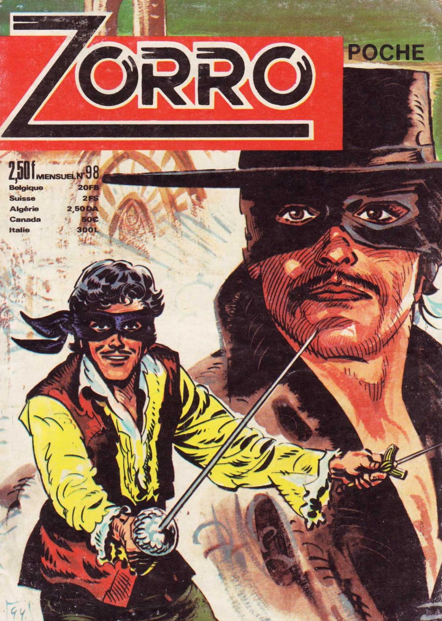 Scan de la Couverture Zorro SFPI Poche n 98